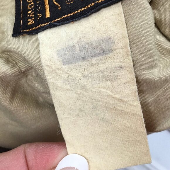 Vintage Eddie Bauer Goose Down Trapper Hat Ear Flaps Hunting Insulated Size M? - Picture 9 of 10